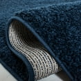 thumbnail image 5 of SAFAVIEH August Yasim Solid Shag Area Rug, Navy, 10' x 14', 5 of 8