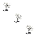thumbnail image 1 of Decodeary Color Changing Lighted Rose Tree Lamp Unique Gift For Any Occasion Wide white black rod 3Set, 1 of 6