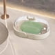 thumbnail image 5 of Jabonera De Plástico Jabonera de plástico blanco con bandeja de drenaje para baño,soporte para jabón de lavabo y encimera (1 pieza) Rkxzt, 5 of 8