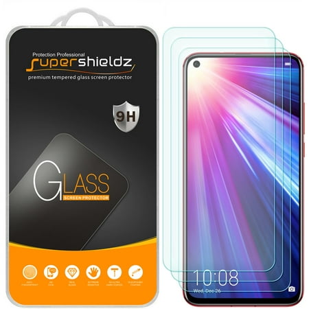 [3-Pack] Supershieldz for Huawei Honor View 20 Tempered Glass Screen Protector, Anti-Scratch, Anti-Fingerprint, Bubble Free