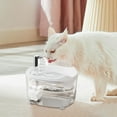 thumbnail image 6 of 6.5 x 4.53 x 4.13 inch 3-Stage Filtration Pet Water Fountain with Automatic Circulation for Cats and Dogs 50.72oz Capacity Low Noise Pump with LED Indicator (White), 6 of 6