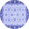 thumbnail image 1 of Ahgly Company Indoor Round Oriental Blue Traditional Area Rugs, 6' Round, 1 of 4