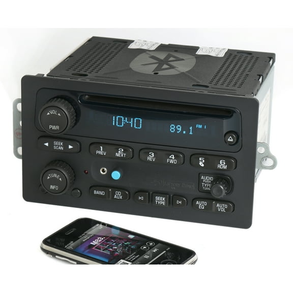 Restored Chevy GMC 2005-2009 Truck AM FM CD Radio w Aux Input & Bluetooth Music 15234915 (Refurbished)
