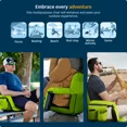 thumbnail image 4 of Reclining Stadium Seat Waterproof Foldable Camping Chair6 Adjustable Reclining Positions Extra Thick Padding Wide Back SupportPortable Outdoor Chair for Sports, 4 of 6