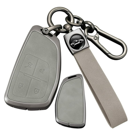 4-Button Key Case Fit for Chevrolet Silverado1500 Suburban RST Tahoe Smart Remote Key Fob Holder Fit for Buick Encore Envision Avenir 2020-2024,Car Key Cover Fit for GMC Yukon/XL/Denali