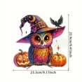 thumbnail image 3 of Rhinestone Art Window Pendants Pintura Diamantes Ornamentos Colgantes Kit Acrílico Animal Calabaza Halloween Forma Especial para Principiante, 3 of 9
