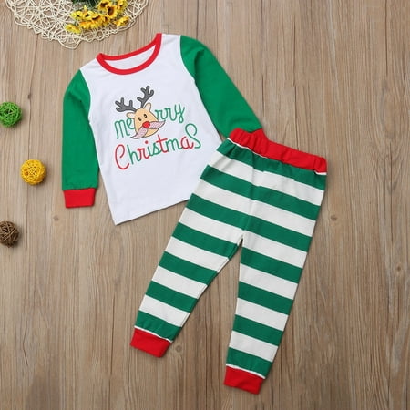 

Family Match Christmas Pjs Pajamas Pyjamas Xmas Women Kids Sleepwear Nightwear