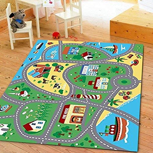 City Street Map Children Carpet, Carpet City Area Rugs