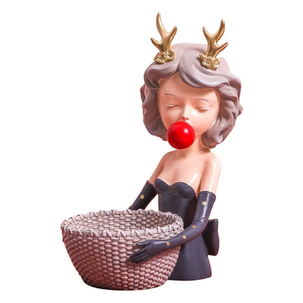 Estatuils nórdicas Decoración de contenedor de organizador Zulema Plato de postre