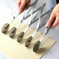 thumbnail image 3 of Shoreew Stainless Steel Pizza Cutter Wheel Professional Adjustable Width Cookie Pastry Cutter Dough Divider for Home Kitchen Restaurant Baking School, 3 of 6