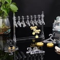 thumbnail image 4 of 30Pcs Transparent Acrylic Earring Display Accessories for Earring Organizer Holder Clothes Hanger shape Clear 3.95x5.5x0.3cm Hole: 2mm, 4 of 9