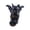 A, variant on Black Cat Ceramic Tealight Candle Holder Gothic Bat-Wing & Sitting Cat Styles Halloween Decor