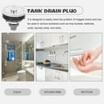 thumbnail image 4 of NICERIO Salon Hair Washing Bed Drain Plug Stainless Steel Drain Basket with Easy Installation, 4 of 5