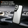 thumbnail image 3 of for Samsung Galaxy S25 Clear Case, Non-Yellowing Shockproof Slim Phone Cover, Military-Grade Protection with Metal Lens Frame, Anti-Scratch Hard Case for Samsung Galaxy S25, Black, 3 of 7