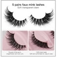 thumbnail image 3 of Alaparte,Korean Silk Fiber Cat Eye Lashes | Almond Eye Enhancer for Hooded Eyes & Sparse Lashes | Dermatologist-Approved Day to Night Wear | 5-Pair Set with Eyeliner Stencil, 3 of 7
