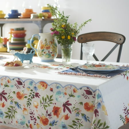 The Pioneer Woman Willow Tablecloth Available In Multiple Sizes The Pioneer Woman Willow Tablecloth Available In Multiple Sizes