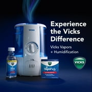 Vicks 1.2 gal 400 sq ft Cool Relief Filter Free Ultrasonic Humidifier, VUL600
