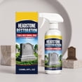 thumbnail image 3 of Headstone Restoration Cleaning Spray,Professional Stain, Moss and Dirt Remover for Tombstones, Floors,Roofs, Gentle on Stone Engravings, 3 of 6