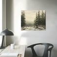thumbnail image 4 of COMIO  Winter pine Christmas canvas wall art abstract winter forest landscape aesthetic poster nature wilderness northern print vintage country landscape suitable for living room, 4 of 5
