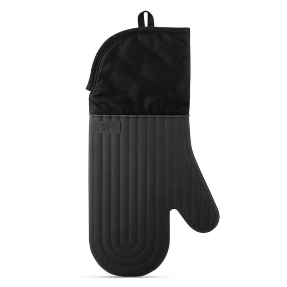 Thyme & Table Silicone Oven Mitt, Black