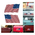 thumbnail image 3 of D-GROEE 2Pcs Reflective American Flag Sticker - 7x4 Inches - American Flag Decal - American Flag Stickers Decals for Car Bumper Truck Window, 3 of 7