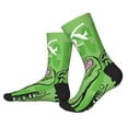 thumbnail image 2 of Xecao CROCODILE HEAD Print Crew Socks for Men and Women, Men's Soft Moisture-wicking Sock, 2 of 7