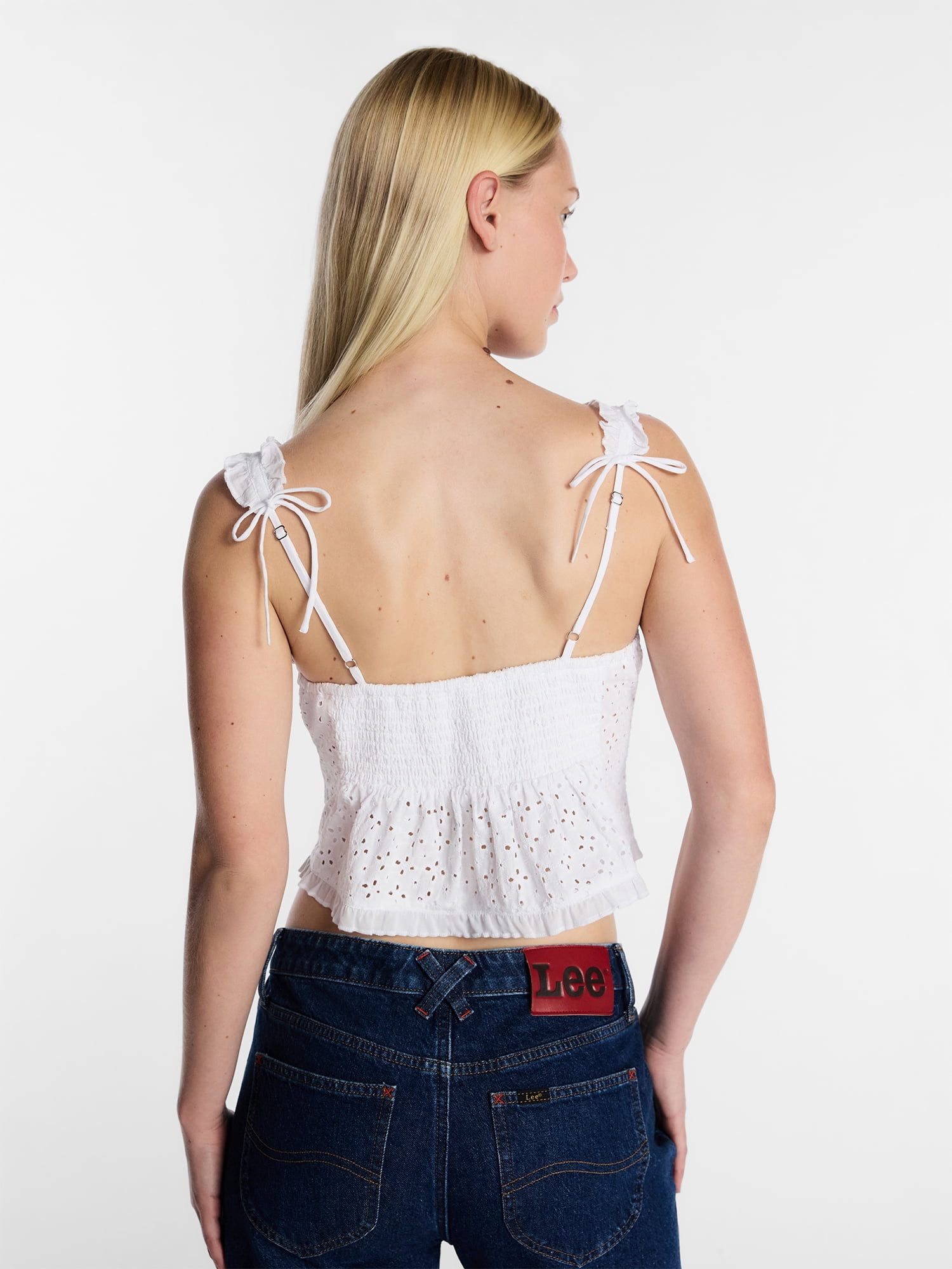 Kacey Lee Women's Eyelet Top, Sizes XS-XXL
