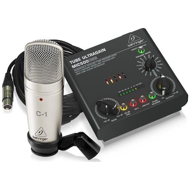 Behringer BEHVOICESTUDIO Complete Recording Bundle with Condenser Mic