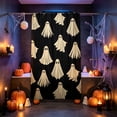 thumbnail image 4 of Ouuluon Waterproof Halloween Ghost Shower Curtain, 47x71 inch Thick Bathroom Partition with 12 Hooks, 4 of 6