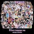 thumbnail image 1 of 97 Pcs/ Set 2022 aespa New Album Stickers Luggage Thermal Cup Tablet Stickers aespa Cartoon Cute PVC Stickers - -, 1 of 4