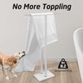 thumbnail image 4 of Standing Towel Rack Towel Rack Stand with Marble Base for Bathroom Floor SUS Stainless Steel Brushed Finish BTH, 4 of 9