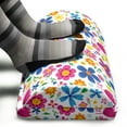thumbnail image 3 of Floral Foot Rest, Cartoon Design Funny Spring Thrill Pattern with Flower Petals Garden, Non-Slip Backing Adjustable Ergonomic Memory Foam Leg Support for Office, Multicolor, by Ambesonne, 3 of 5