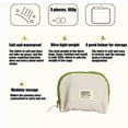 thumbnail image 3 of Set Organizador de Bolsas de Viaje - 3 Tamaños, Bolsas Blancas de Tela para Clasificar Cosméticos y Ropa Interior, Ideales para Equipaje, Hogar y Camping., 3 of 6