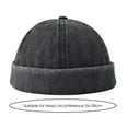 thumbnail image 6 of Men Skullcap Adjustable Design Fashionable Appearance Accessories Men Retro No Brim Hats for Outdoor Activities, 6 of 8