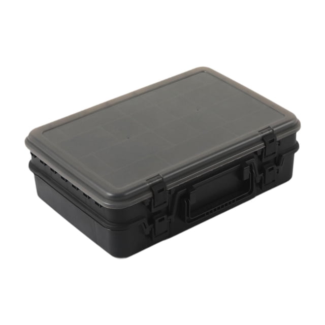 Caja de aparejos de pesca Caja de pesca Ligera de pescado Herramienta de pesca de contenedores Negro