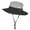 Light Gray, variant on UV Protection Wide Brim Sun Hats, Foldable Sunshade Sun Ponytail Cap Wide Brim Quick Drying Breathable Packable Bucket Hat With Chin Strap for Travel Fishing Outdoor activities, etc