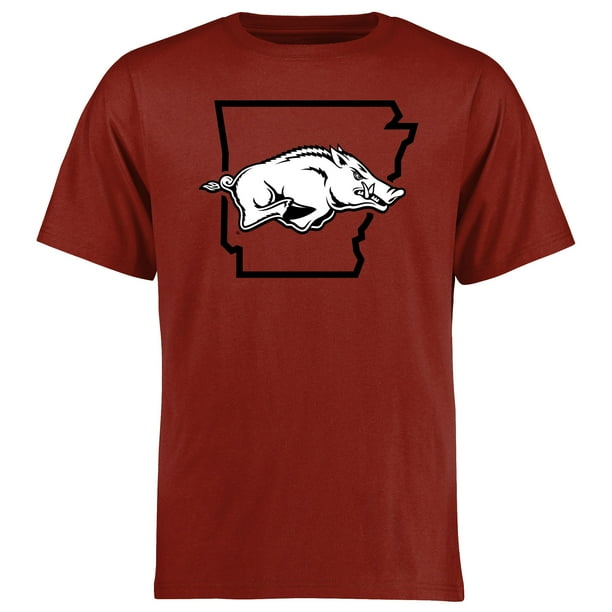 Arkansas Razorbacks Tradition State Logo T-Shirt - Cardinal - Walmart.com - Walmart.com
