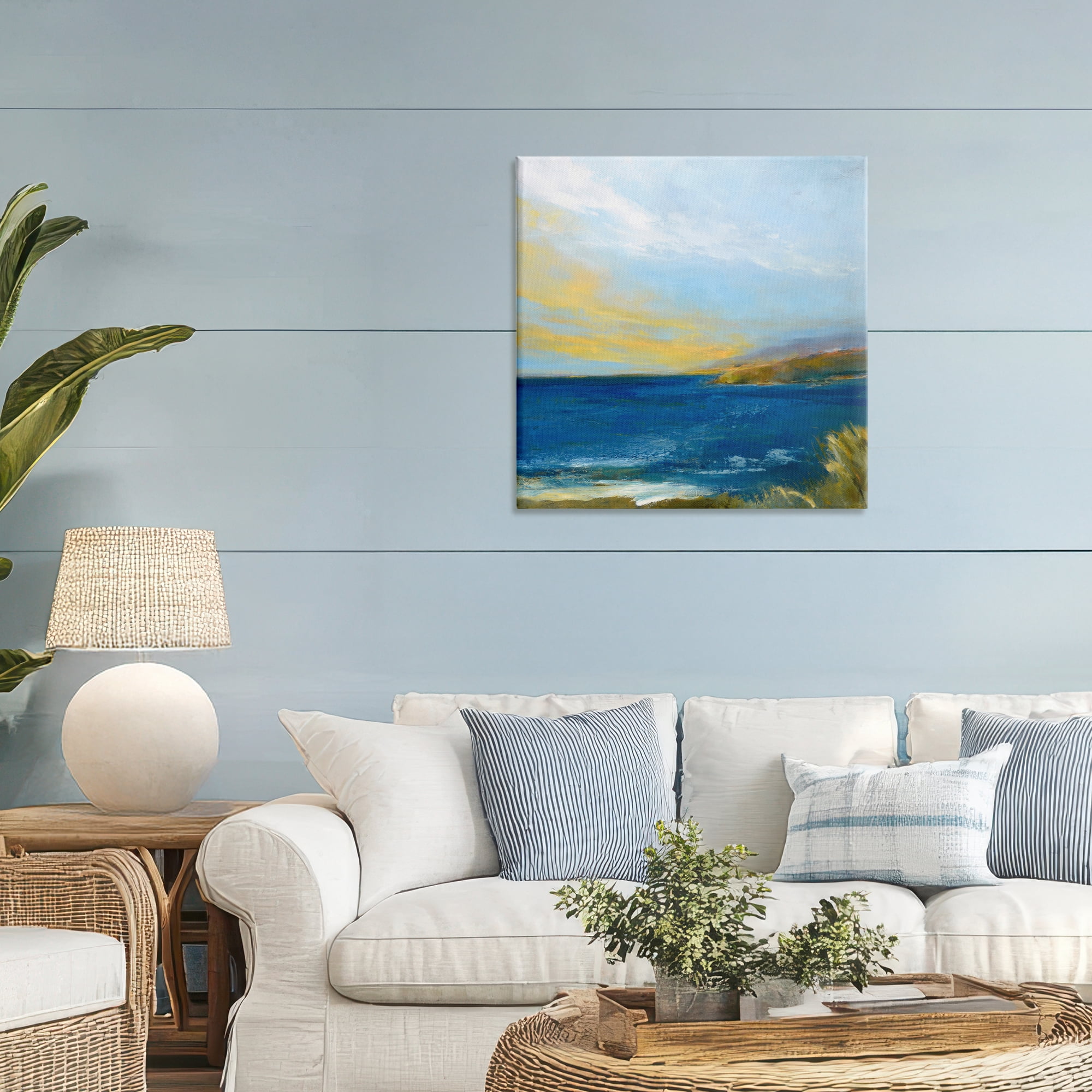 Stupell Industries Vibrant Ocean Light at Dusk Canvas Wall Art, design by Patrick Dennis