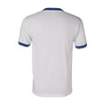 thumbnail image 3 of Augusta Sportswear Men's Small Ringer tee Shirt, White/Royal, 3 of 3