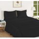 thumbnail image 1 of Casa Platino Juego de Sábanas Tamaño King – 100% Egyptian Cotton, 1000 Hilos, Acabado Satinado Ultrasuave para Hotel, Resistente a la Decoloración, Sábana Ajustable de 15” – Negro, 1 of 6