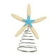 thumbnail image 4 of Adorno de estrella de resina coleccionable para la parte superior del árbol de Navidad, acento de temporada Estrella de mar, 4 of 9