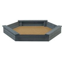 Jack & June Hexagonal Cedar Sand Box Playset – Adorable, Durable, and Perfect for Imaginative Play