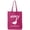 Hot Pink, variant on Peace Was Never An Option Cotton Canvas Tote Bag