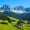 Village In Santa Maddalena, variant on Elephant Stock Grand Teton Mormon Barn Wall Art - Horizontal Canvas Wall Art - Living Room Wall Decor - Nature Canvas - Gray And Brown Decor - 12" x 8"