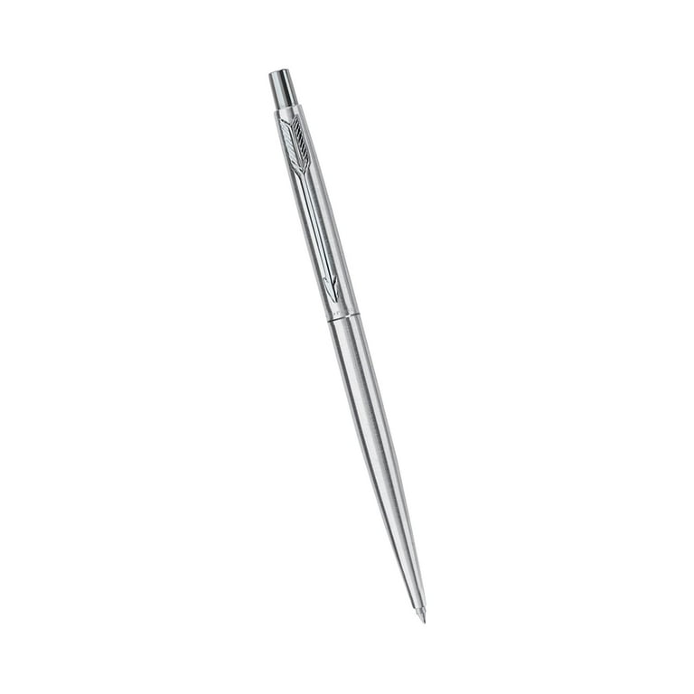 Parker Classic Stainless Steel Chrome Trim Pen with Blue Ink