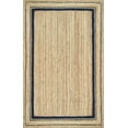 thumbnail image 4 of Agro Richer Black Border Beige Color Rectangle Natural Jute Area Rugs for Living, Carpet for Kitchen outdoor & Indoor (4x8" Feet), 4 of 5