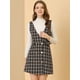 thumbnail image 2 of Falda de Tirantes Allegra K Oficina Cuadros Marrón S, 2 of 6