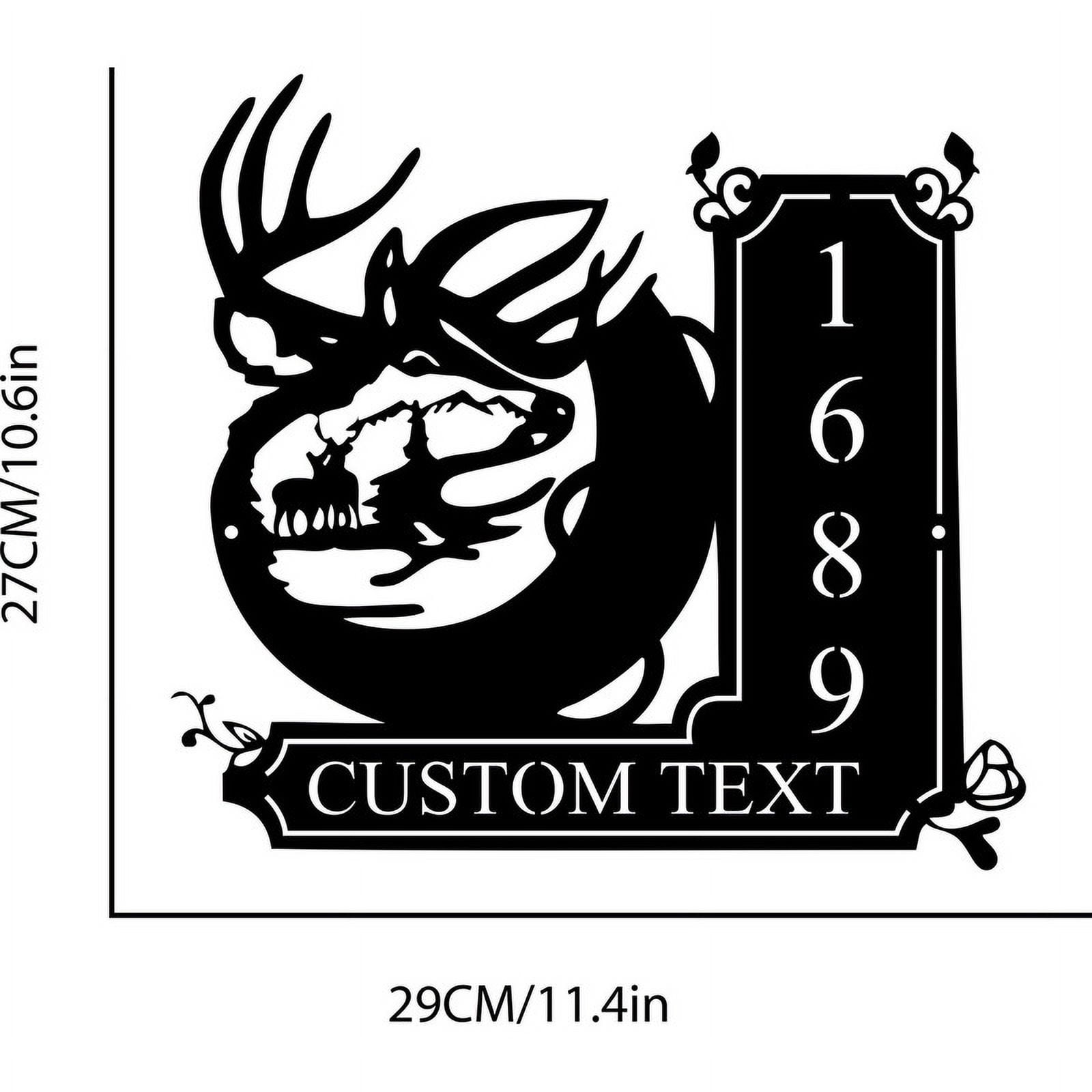 Customized House Numbers and Letters Doorplate, Name Address Plaque, Outdoor Home Mailbox, Address Sign Plates(24inch)