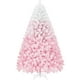thumbnail image 1 of Árbol de Navidad Yaheetech de pino con bisagras de 2,28 m y 1284 puntas, color rosa, 1 of 9