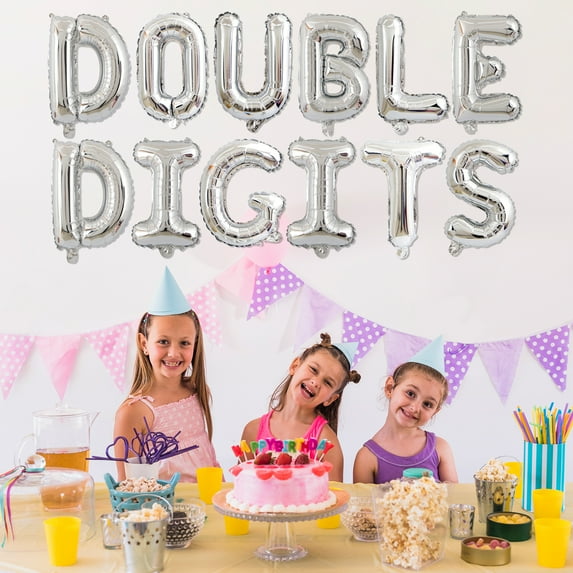 Blue Double Digits Happy 10th Birthday Decoration, Blue Black Balloon Garland Arch Kit, Double Digits Letter Aluminum Film Balloons, Number 10 Foil Balloons for 10th Daughter Birthday Party Supplies